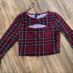 Long sleeve crop top